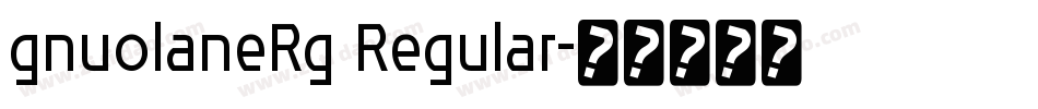 gnuolaneRg Regular字体转换